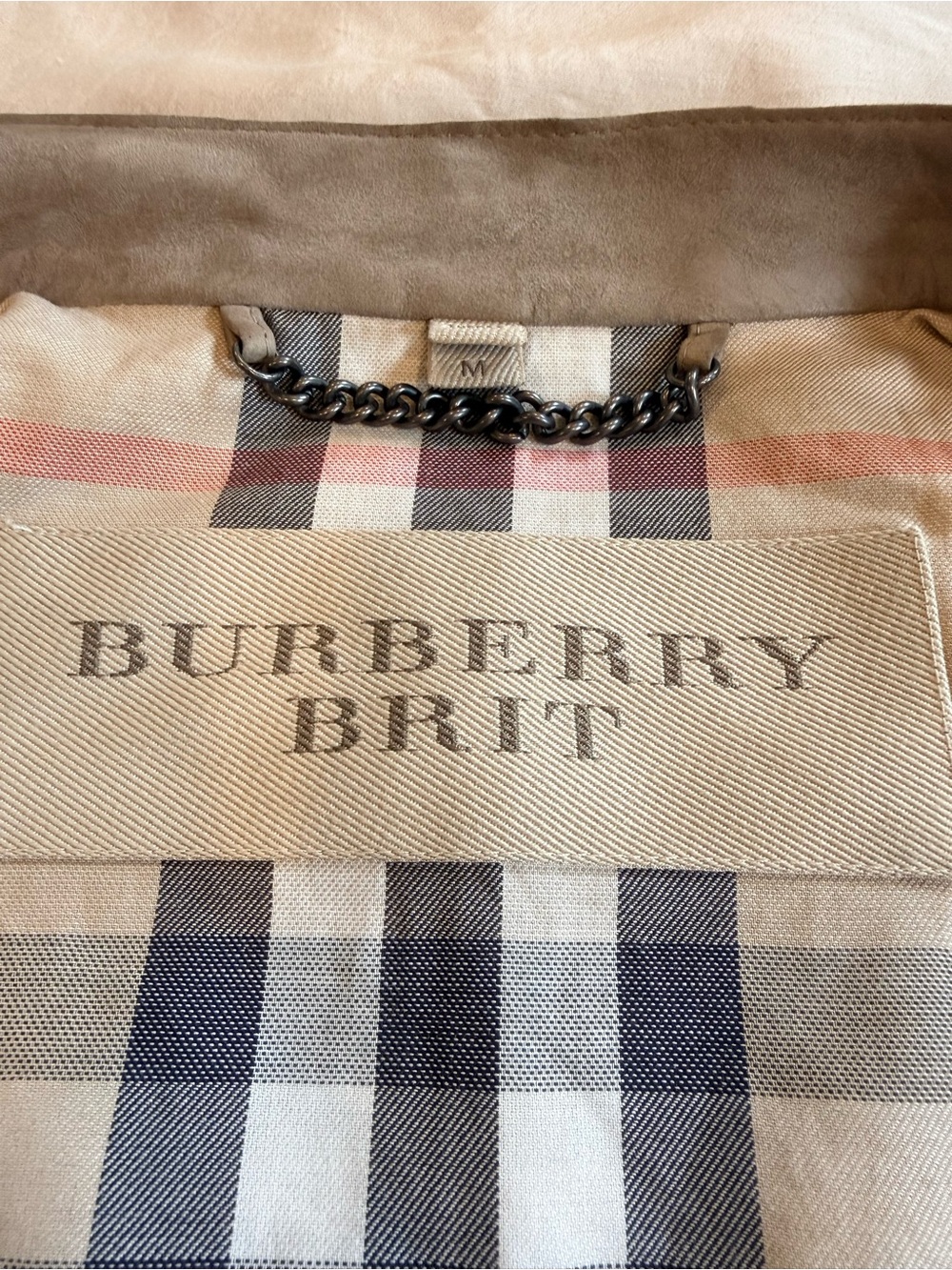 Burberry Taupe Suede Button-Front Jacket - Picture 10 of 16